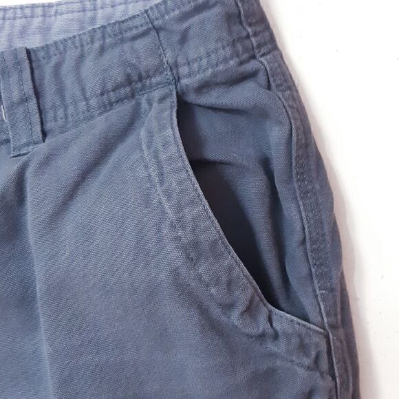 R&R Gray Cotton Canvas Cargo Shorts - Picture 4 of 12